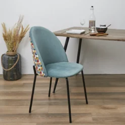 CHAISE BICOLORE RETRO GEO