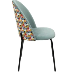 CHAISE BICOLORE RETRO GEO