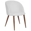 CHAISE BOUCLETTE CELESTE IVOIRE NOYER