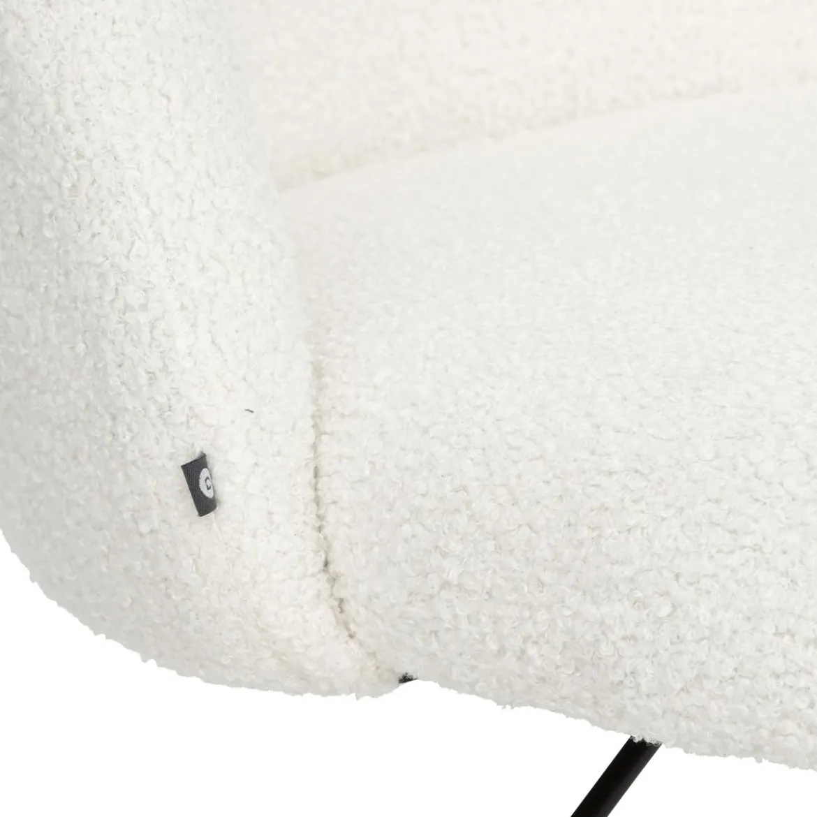 CHAISE BUREAU BOUCLETTE GEOS BLANC