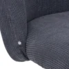 CHAISE BUREAU VELOURS GEOS GRIS
