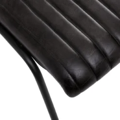 CHAISE CUIR NOIR DARIO