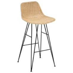 CHAISE DE BAR MAY ROTIN