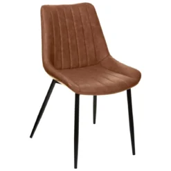 CHAISE DINER COGNAC OLWEN