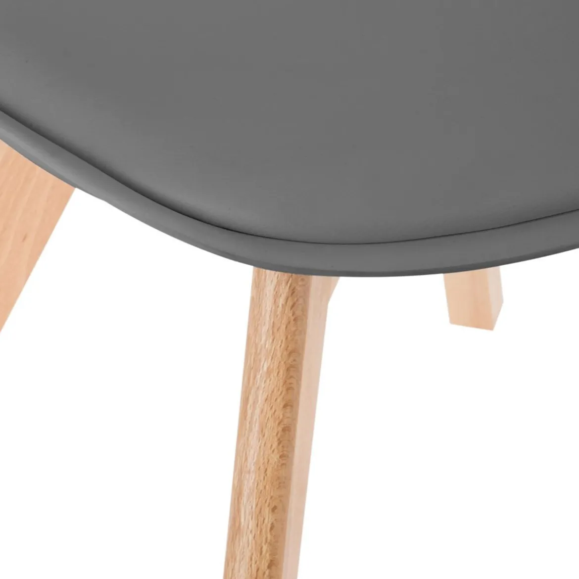 CHAISE DINER GRIS FONCE BAYA