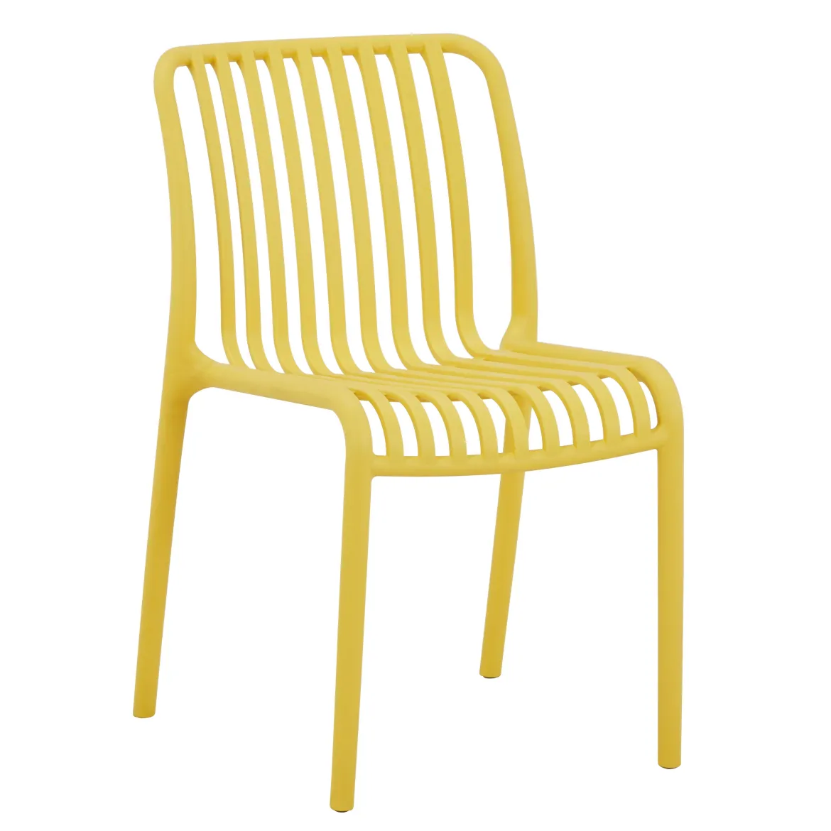 CHAISE EMPILABLE SOLARA JAUNE SOLEIL