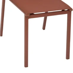 CHAISE ESSENTIA EMPILABLE ACAJOU ACAJOU