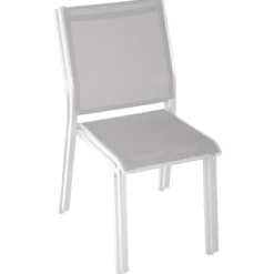 CHAISE ESSENTIA EMPILABLE GALET BLANC