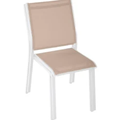 CHAISE ESSENTIA EMPILABLE LIN BLANC