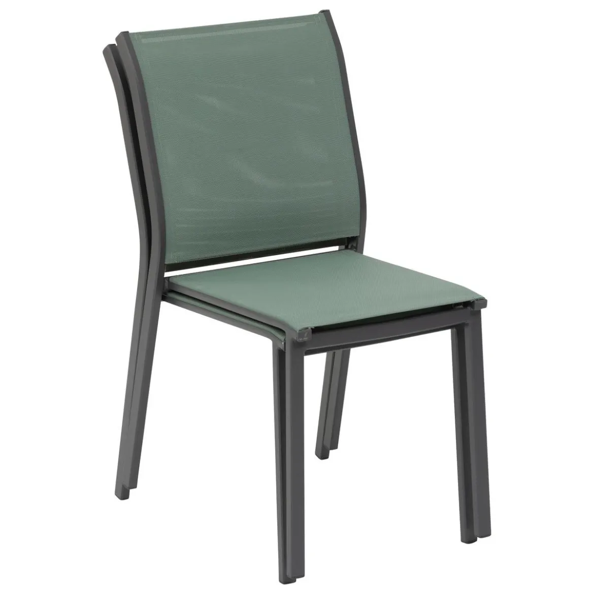 CHAISE ESSENTIA EMPILABLE OLIVE GRAPHITE