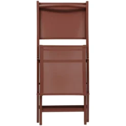 CHAISE ESSENTIA PLIANTE ACAJOU ACAJOU