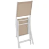 CHAISE ESSENTIA PLIANTE LIN BLANC