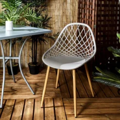 CHAISE EXTERIEUR MALAGA TAUPE