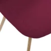 CHAISE IMITATION CHENE POURPRE ROKA