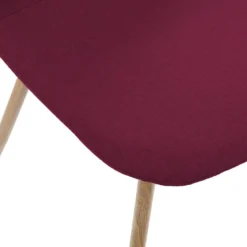 CHAISE IMITATION CHENE POURPRE ROKA