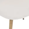 CHAISE IMITATION HETRE BOUCLE SLANO BLANC