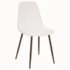 CHAISE IMITATION NOYER BOUCLE ROKA BLANC