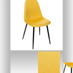 CHAISE JAUNE PIED NOIR TYKA