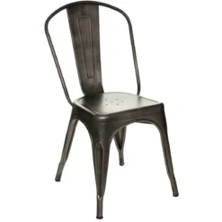CHAISE METAL NIKO GRIS VINTAGE