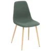 CHAISE PIEDS IMITATION HETRE ROKA VERT CEDRE