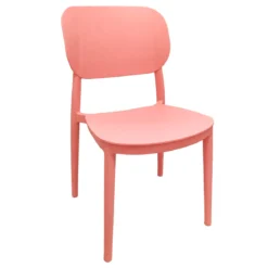 CHAISE PLASTIQUE ENFANT INTERIEUR EXTERIEUR 34X58X31CM ROSE