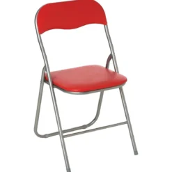 CHAISE PLIANTE BASIC ROUGE