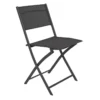 CHAISE PLIANTE ELEA GRIS FONCE TEXALINE ACIER