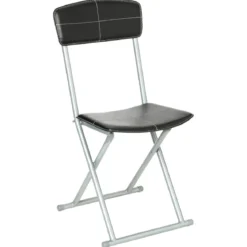CHAISE PLIANTE PVC NOIR