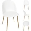 CHAISE SCANDINAVE BERGEN BLANC