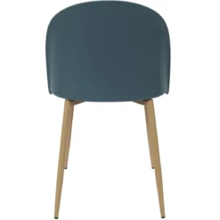 CHAISE SCANDINAVE BERGEN BLEU CANARD