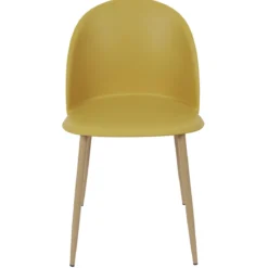 CHAISE SCANDINAVE BERGEN JAUNE MOUTARDE