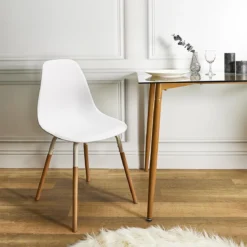 CHAISE SCANDINAVE PHENIX BLANC