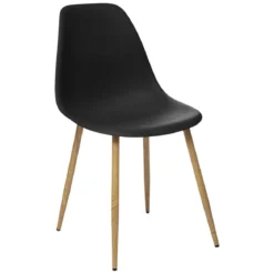 CHAISE TAHO PIED IMITATION CHENE NOIR