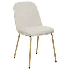 CHAISE TISSU NEORA IVOIRE