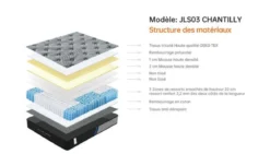 CHANTILLY MATELAS 160X200CM