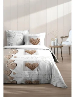 CHARMING HOUSSE DE COUETTE 240X220CM 2 TAIES 63X63CM