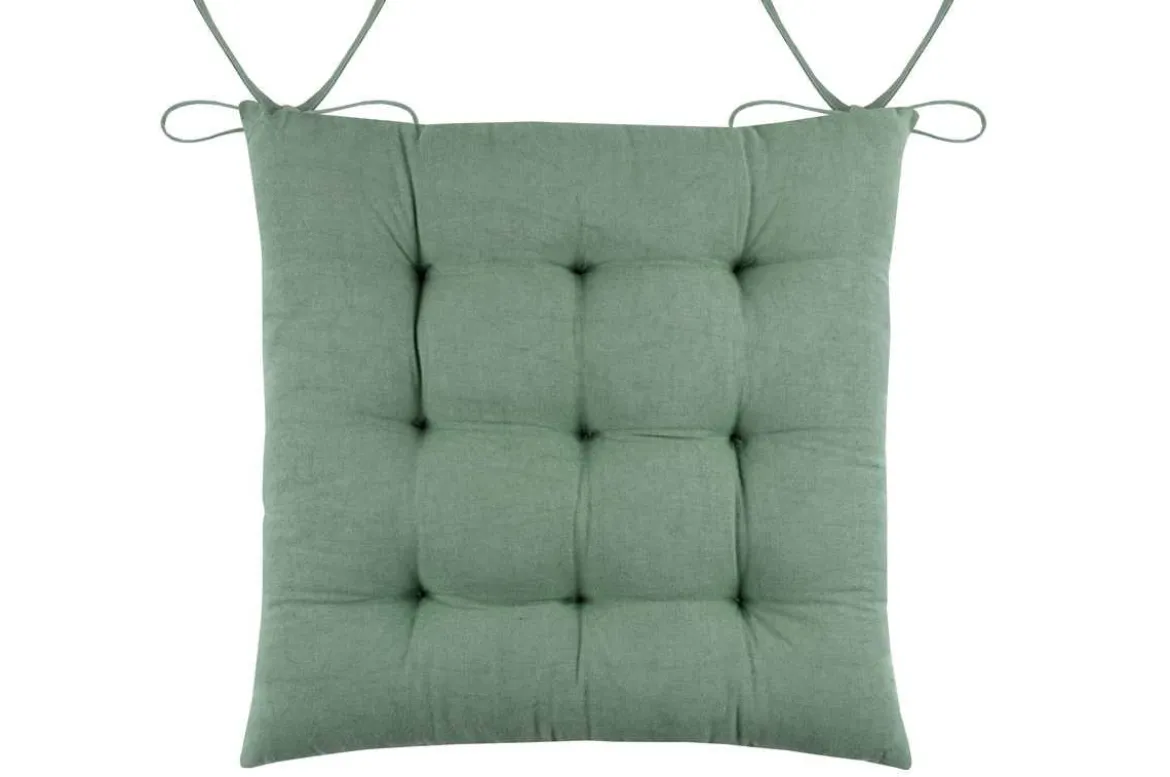 CHAUMONT GALETTE DE CHAISE 40X40CM ECRU