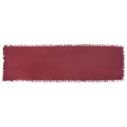 CHEMIN DE TABLE MAHA GRENAT 38X140CM