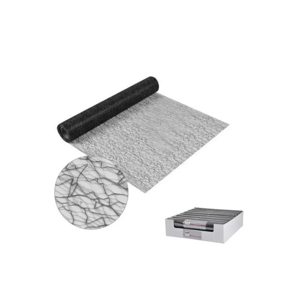 CHEMIN TABLE MAILLE 30CMX5M NOIR