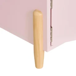 CHEVET DOUCEUR FLEUR ROSE D.35.5X33X40CM