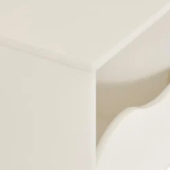 CHEVET DOUCEUR ORGANIQUE BLANC D.35.5X33X40CM