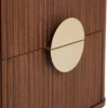 CHEVET 2 TIROIRS WANY EFFET NOYER D.45X40X50CM