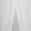 CIEL DE LIT DOUBLE GAZE COTON BLANC