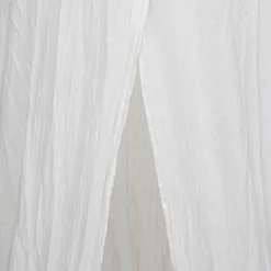 CIEL DE LIT DOUBLE GAZE COTON BLANC
