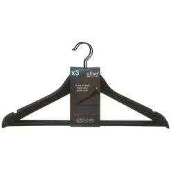 CINTRE BOIS RUBBER X3 NOIR