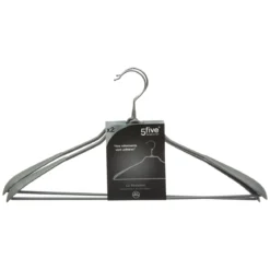 CINTRE METAL VESTE GRIS X2 PIECES