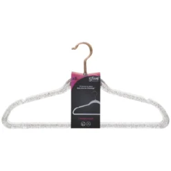 CINTRE PLASTIQUE PAILLETTES X8