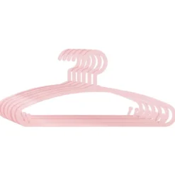 CINTRE PLASTIQUE ROSE X6PCS
