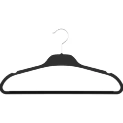 CINTRE PLASTIQUE RUBBER NOIR X5 PIECES