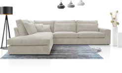 COBRA CANAPE ANGLE GAUCHE BEIGE LINCOLN 83